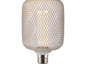 נורה מעוצבת גימור לבן TIFFANY ROLL E27 4W תאורת אווירה חמה