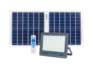 תאורת הצפה סולארית אפור SUNLY 220W IP66 אור חם