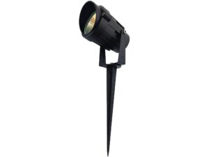 דוקרן שחור לגינה 6W 12-24V AC/DC IP65 אור חם