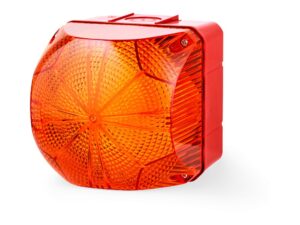 מנורת התראה לד גודל 2 QDM אור כתום 110-240VAC