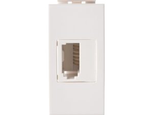 שקע טלפון ישראלי 1 מודול לבן ניסקו סוויץ'