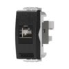 שקע מחשב RJ45 CAT 5E שחור מט ניסקו סוויץ’