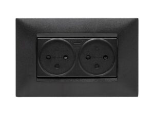 שקע כפול עם מטען USB מהיר אוניברסלי TYPE C PD ניסקו סוויץ'