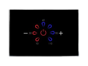 מתג טאץ' טיימר דוד חכם זכוכית שחורה  3 מודול WIFI