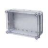 קופסת CI4 עם בסיס אפור, מכסה שקוף 350X250X150