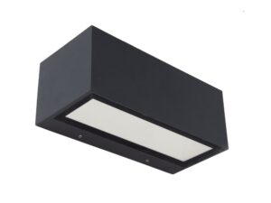 גוף תאורה צמוד קיר אפור כהה GEMINI-LARGE UPDOWN LUTEC 42W IP54 אור ניטרלי