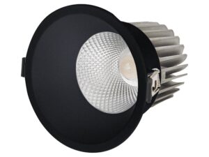 שקוע תקרה שחור RUBY 20W 115mm IP44 אור חם