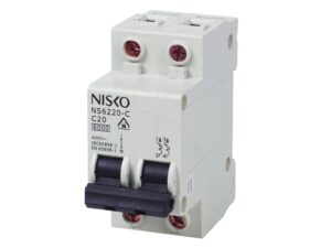 מפסק אוטומטי זעיר ביתי 6KA אופיין C דו פאזי NS6220-C 2P 20A